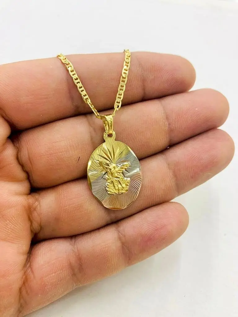 Saint Michael Necklace Pendant Jewelry For Womens