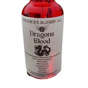 Doctor B’s Alchemy LLC- Dragons Blood Oil- Protection, Boost Spells, Divination, Attracts Love, Prosperity, Abundance, Healing