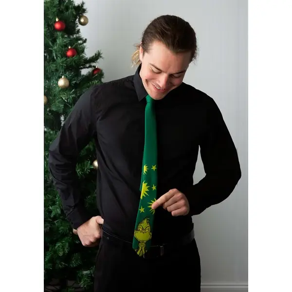 The Grinch Character Necktie for Adults