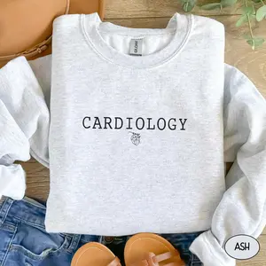 Cardiology Short Sleeve T-shirt / Sweatshirt, Cardiac ICU Nurse Graduation For Heart Nurse  Cardiologist ,  CVICU PCICU Crewneck Unisex