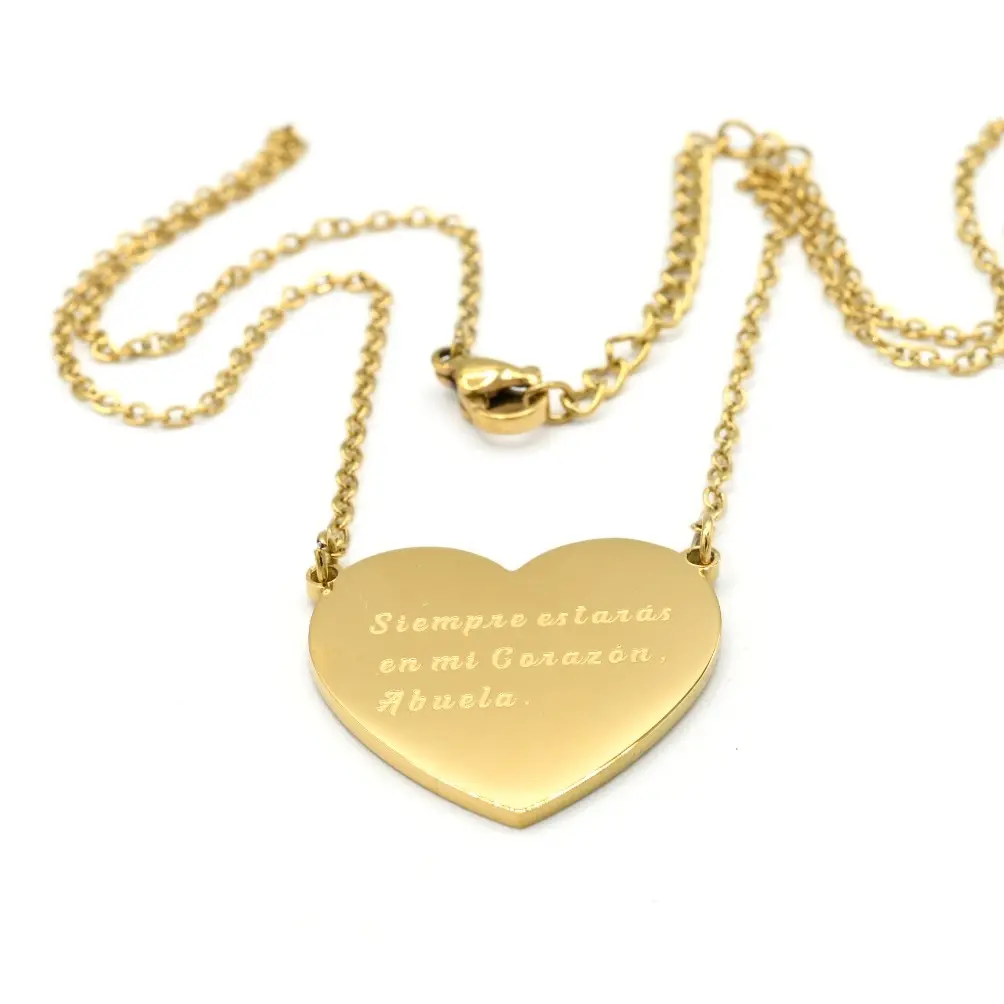 My Heart Necklace 1  ABUELA - Perfect for Any Occasion