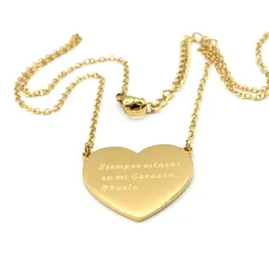 My Heart Necklace 1  ABUELA - Perfect for Any Occasion