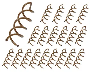 1.88" Spiral Hair Pin Twist Barrette Spin Pins Non-Scratch Round Tips Twist Screw Hair Pin for Women Bun Hair Style DIY(Brown, Set of 20)