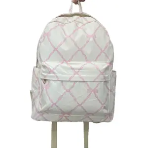 grandmillennial Backpack pink cow print travel backpack weekend bag backpack school bag kids gift