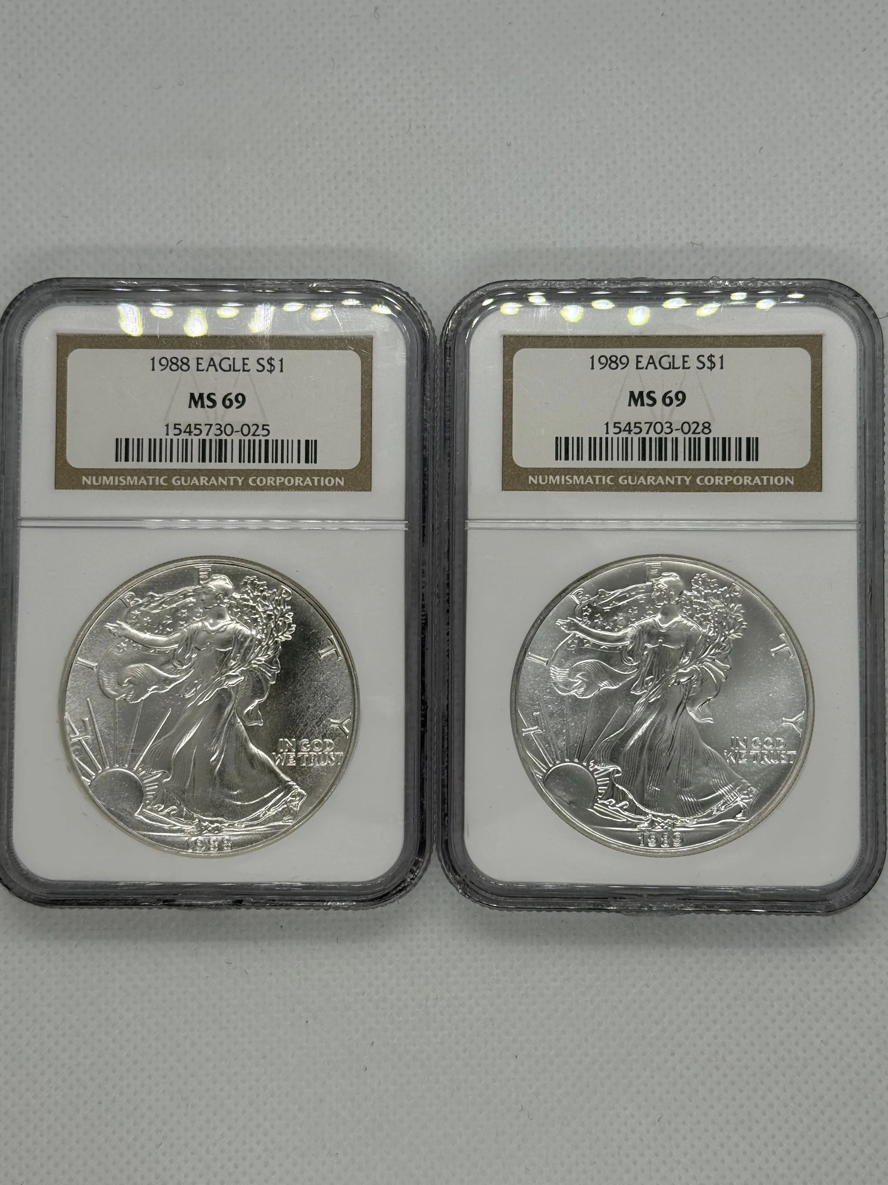 American Silver Eagle MS69 Collection (1988–2007)