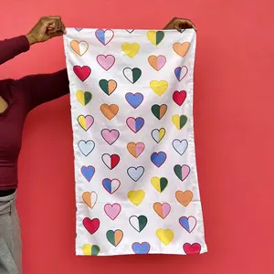 Hearts Tea Towel