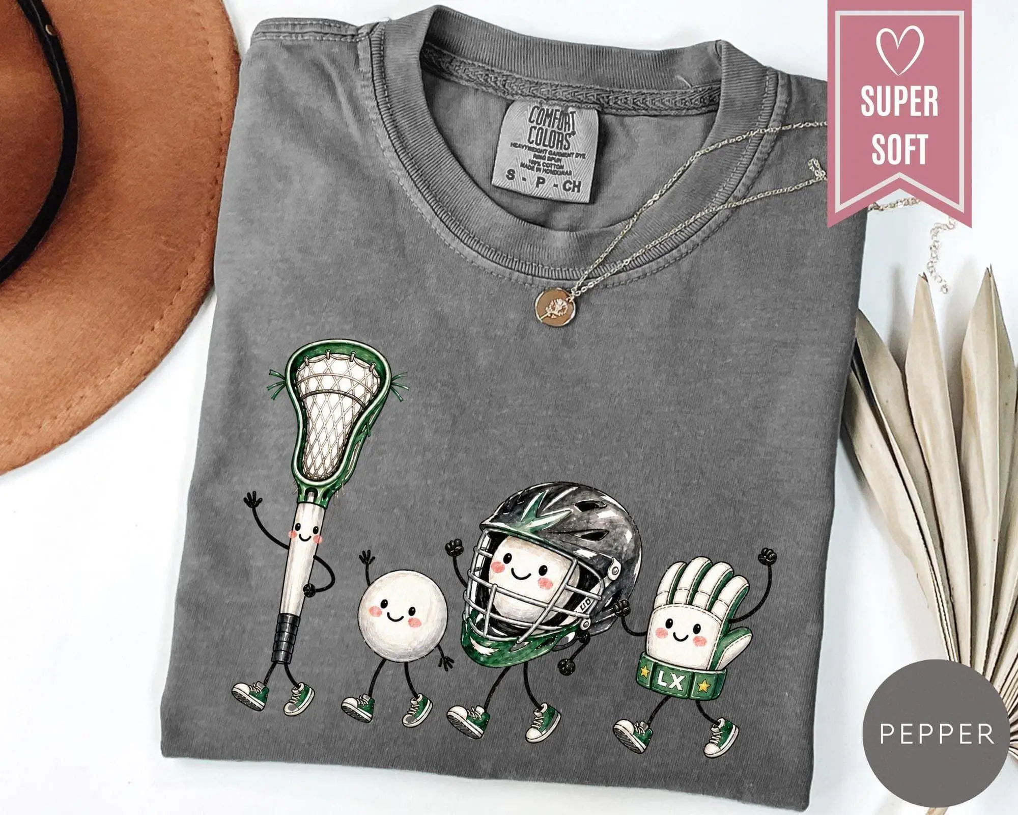 Comfort Colors Lacrosse Shirt, Funny Lacrosse Doodle T-Shirt, Sport Player Gift, Coach Gifts, Game Day Graphic Tee, Retro Preppy Clothes