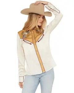 Kimes Ranch Women's Merada Western Embroidered Long Sleeve Snap Shirt - Wto0000079