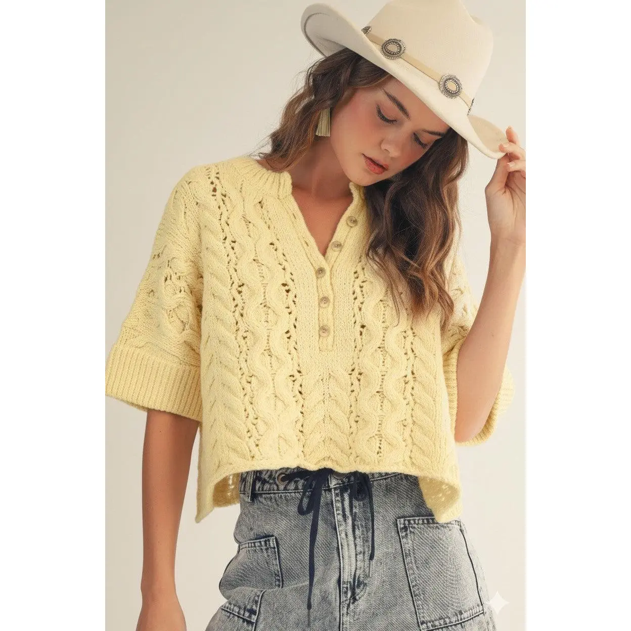 Lemon Knit Pullover