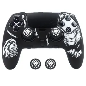 Non-Slip Soft Case For DualSense Edge Controller Silicone Cover Full Protection Skin with Thumb Grips Accessories for PS5 Edge Game Console Accessories