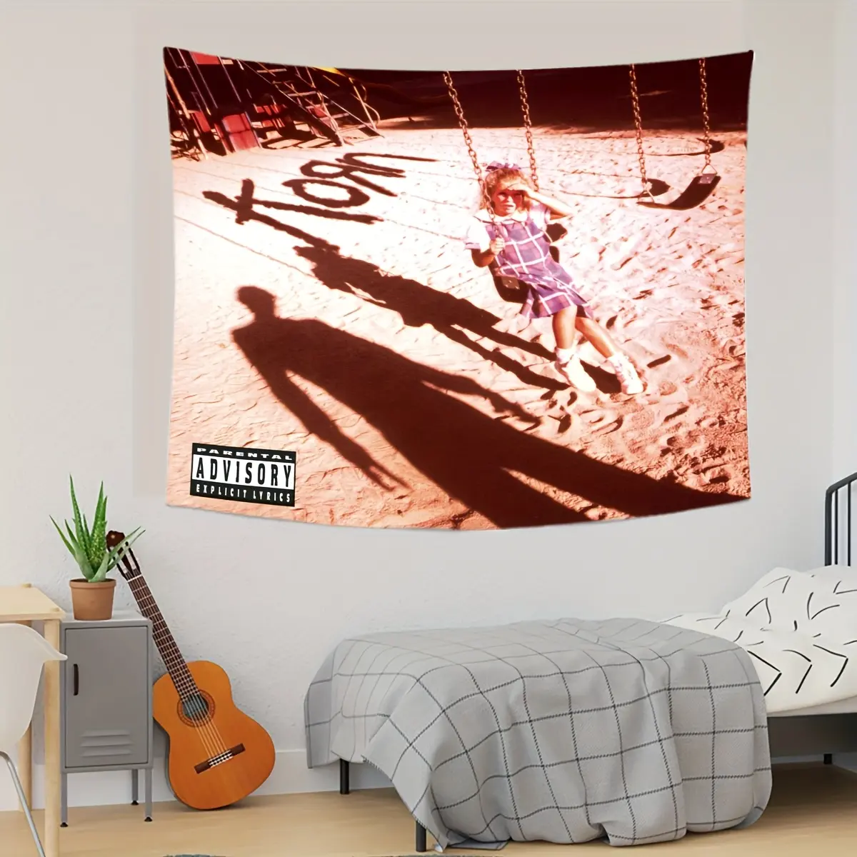 Korn Band Graphic Printed Cotton Wall Tapestry - Super Soft, Durable Hanging Home Decor for Bedroom, Back to School Casual College Dorm Gift
