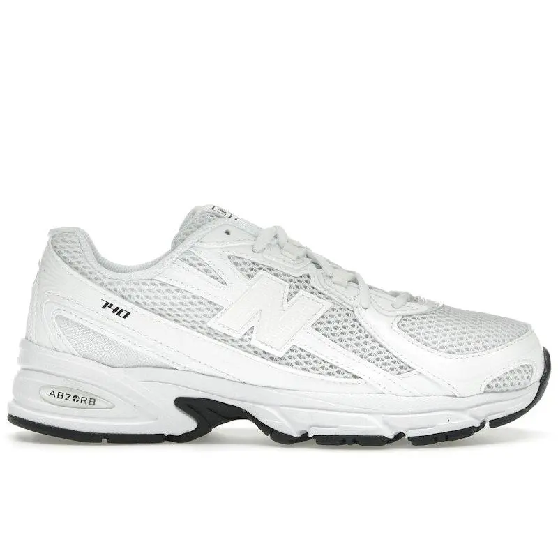 New Balance Men's 740 Triple White, from StockX