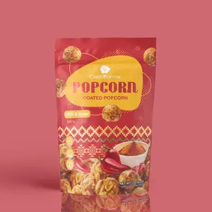 Chef Poppin Chili & Spice Popcorn - Bold and Spicy Taste - Crunchy Crispy Snack - 2-Star Winner from iTQi Flavor Awards