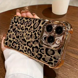 Luxury Personalized Leopard Print Design Phone Case For iPhone 11 12 13 14 15 16 17 Pro Max 16E Air AntiFall Silicone Soft Cover