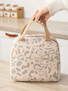 1pc Thickened Insulated Bag For Lunch Box And Food Carriers, Suitable For Office, Work,School, Picnic, Unisex,Large Capacity Insulated Lunch Bag for Adult