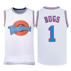 Mens Basketball Jerseys #22 MURRAY TAZ TWEETY 1/3 Tweety Space Movie Jersey  90S Shirts