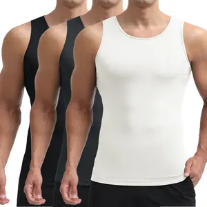 MAGCOMSEN 1/3 Pack Men's Elastic Dry Fit Tank Top Sleeveless Sports Shirt Gym Undershirt