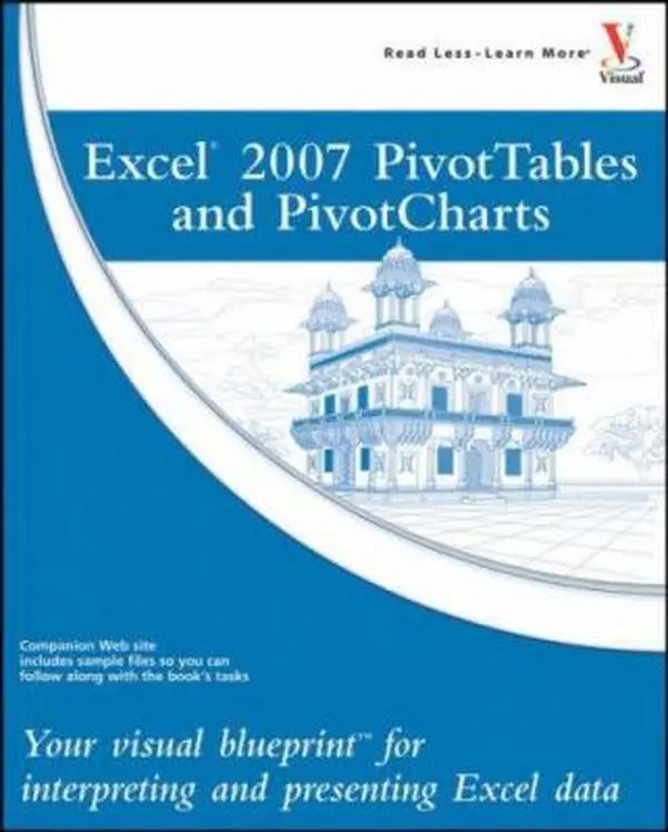 USED Book - Excel 2007 PivotTables and PivotCharts: Your Visual Blueprint for interpreting and presenting Excel data by Paul McFedries (Paperback) - english