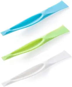 3 PCS Multipurpose Cleaning Scraper Tool - Non-Scratch Hard Plastic Sticker Scraper Tool for Kitchen Cleaning, Label Remover, Gum Cleaner WoLover