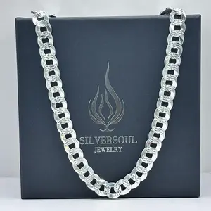 10.8MM CUBAN CHAIN -925 SILVER