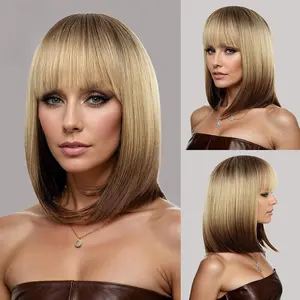 Premium 14 Inch Short Hair Wig for Women Natural Looking No Shedding No Tangles Soft Lightweight Daily Use Wig Ideal Gift for Mother