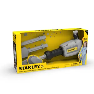 Stanley Jr. Battery-Operated Toy Jackhammer Realistic Construction Toy for Young Builders with Durable Construction & Ergonomic Handle