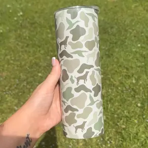 20 Oz Doggies & Ducks Tumbler juice bottle dad coffee mug hand made cup Insulated Stainless Steel Water Cup with Straw Drinkware Flasks Lid Beverage Portable durable drinkware
