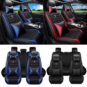 Fits for Toyota Tacoma Seat Covers,Breathable and Waterproof Faux Leather Automotive Seat Covers for Cars SUV Pick-up Truck Sedan,Universal Anti-Slip Driver Seat Cover with Back Full Set