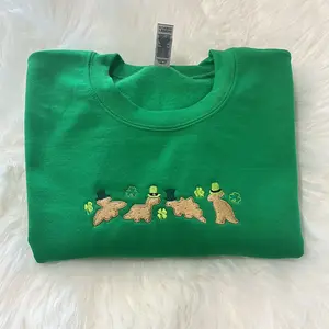 Dino St.  Patrick’s day embroidered sweatshirt