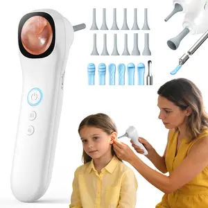 2026 Upgraded 5-in-1 Otoscope, 1080P HD Ear Camera with 4 LED Lights, Ear Wax Removal Tool for Adults, Kids & Pets