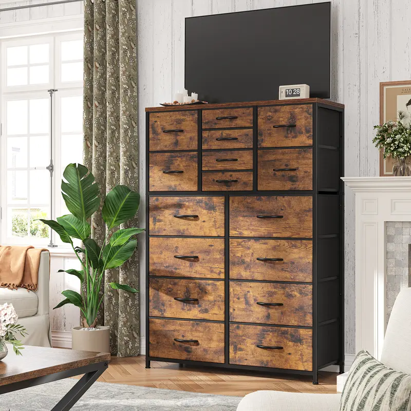 16 Drawers-Brown（Hot)