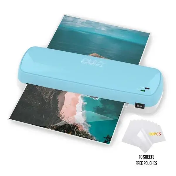 A4-A5-A6 Document & Photo Laminator Machine with 10 Laminating Sheets, Fast Warm-Up for Home & School Use (Computers & Office Equipment, Office Equipment Accessory)