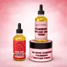 Strawberry Shortcake Triple Threat All Natural Haircare Bundle Pack - Non-Toxic Castor Oil Growth Serum, Coconut Curl Enhancement Oil, Rosehip-Enhanced Hair Care Treatment for Dry Damaged Hair (Limited Time Offer)