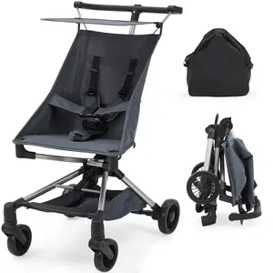 GARVEE Lightweight Foldable Baby Travel Stroller - Adjustable Stroller, 8.4 Lbs, 1-Handed Folding, Jet-Ready, Compact, Overhead Compartment Compatible, Breathable Fabric, for Newborns & Toddlers