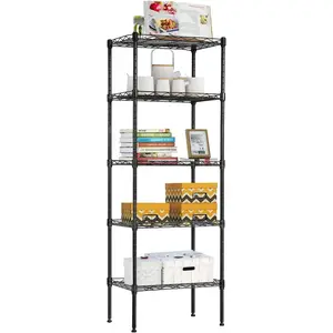 Adjustable Metal Storage Shelves - Heavy Duty Organizer