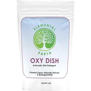 Elemental Earth Oxy Dishwasher Detergent – Eco Friendly Oxygen Dish Cleaner