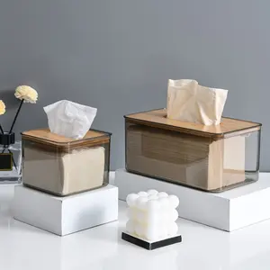 1pc Tissue Box, Tissue Paper Holder, Plastic Tissue Box for Office, Suitable for Restaurants, Cafes