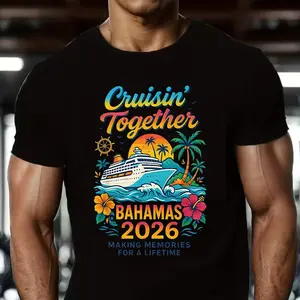 Cruisin' Together Bahamas 2026 T-Shirt, Family Cruise Vacation Tee, Making Memories Gift