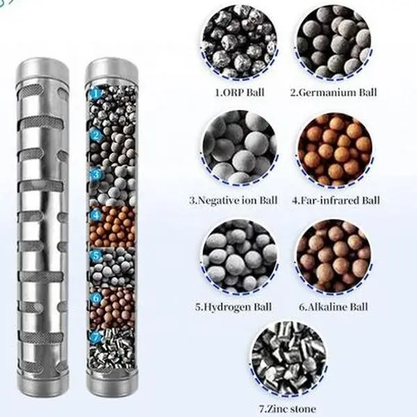 Premium Long Strip Stainless Steel Alkaline Hydrogen Water Ionizer Stick with Filter