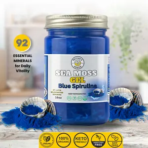 Blue Spirulina Sea Moss Gel | Organic Dietary Supplement | Natural Vitamins | Health & Fitness Superfood