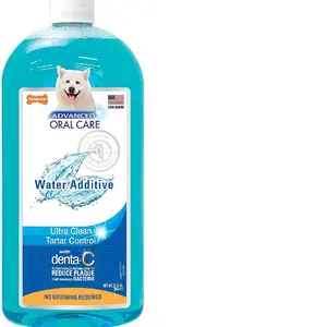Advanced Oral Care Pet Dental Water Additive, Liquid Tartar Remover & Breath Freshener for Dogs, Dog Teeth-Cleaning, Original Flavor, 32 oz.