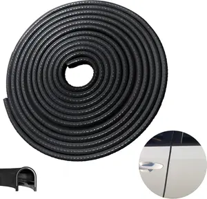Car Door Edge Guards, .Ft(m) Car Accessories Door Protector Edge Guards Rubber Seal, Doors Edge Trim U Shape Edge Guards for Cars Trucks Suvs (Black)