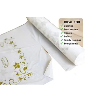 Safura Disposable Table Cover for 8ft Long Tables - 40 in. x 100 ft.