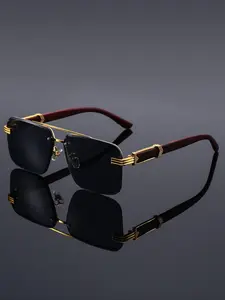 Unisex Half-Frame Glasses for Trendy Beach Vacation and Casual Photography, All Seasons Fashion Style with Decorative Lens