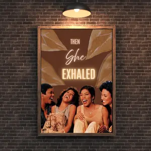 Waiting to Exhale Poster Welcome Sign: Inhale a Shot Poster Template, 90s Party Décor