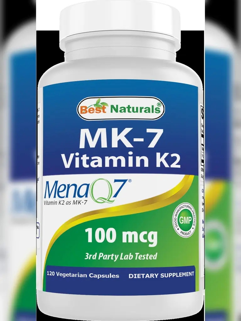 Best Naturals MK-7 Vitamin K2 100 mcg 120 Vcaps Best Naturals MK-7 Vitamin K2 100 mcg 120 Vcaps
