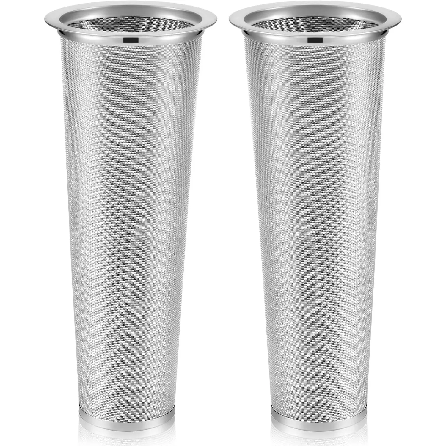 2 Pcs Modern Reusable Coffee Filters - Stainless Steel Cold Brew Infuser Strainer for Wide Mouth Mason Canning Jars, Iced Tea Maker, Ideal Birthday Gift Ideas