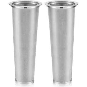 2 Pcs Modern Reusable Coffee Filters - Stainless Steel Cold Brew Infuser Strainer for Wide Mouth Mason Canning Jars, Iced Tea Maker, Ideal Birthday Gift Ideas