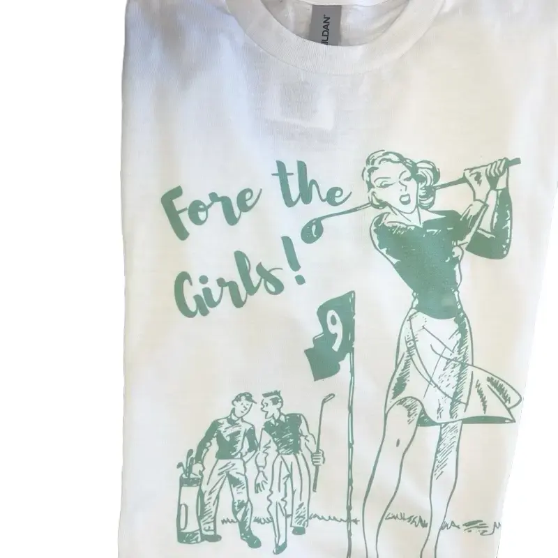 'Fore the girls' Graphic Golf Crewnneck Sweatshirt T shirt Unisex