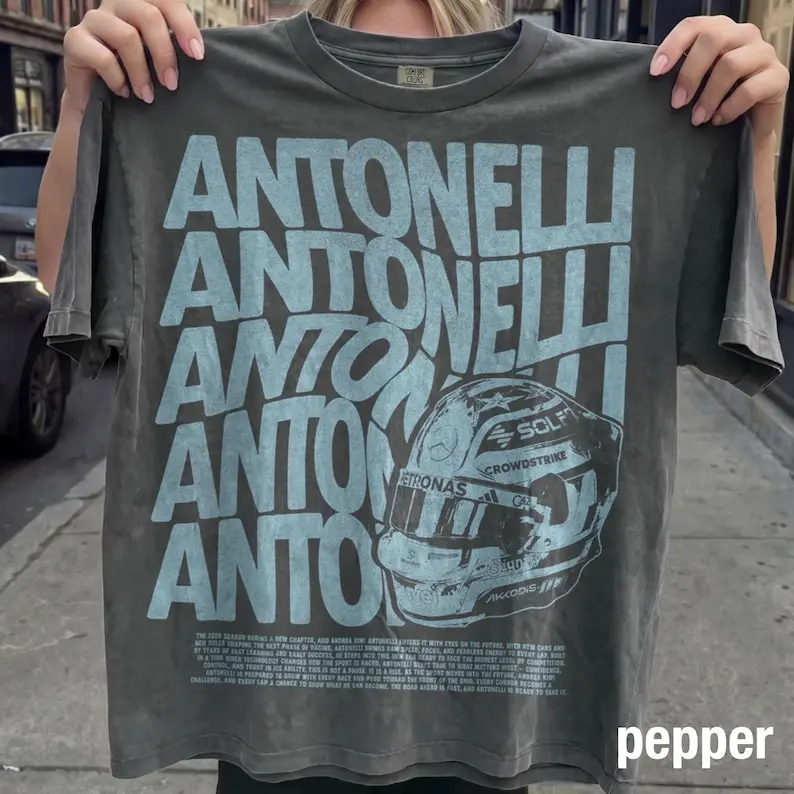Kimi Antonelli Vintage Shirt, Racing Graphic Tee, Grand Prix Motorsport Antonelli Fan Top